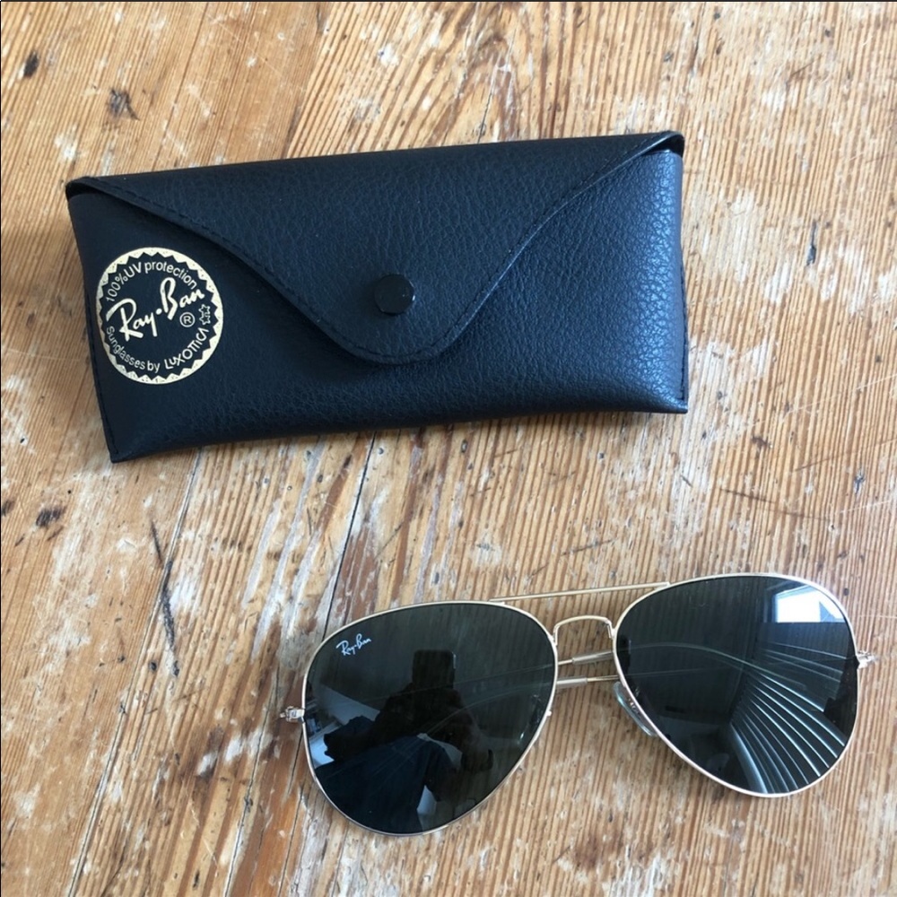 Ray Ban Classic | Gold & Green | 62 mm